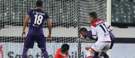 Fiorentina si Crotone au remizat, scor 1-1, intr-un meci care a fost intrerupt 45 de minute din cauza ploii